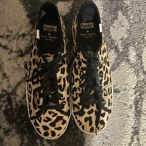 Keds x kate spade new york Kickstart
Leopard Print Lace-Up Sneakers wore once